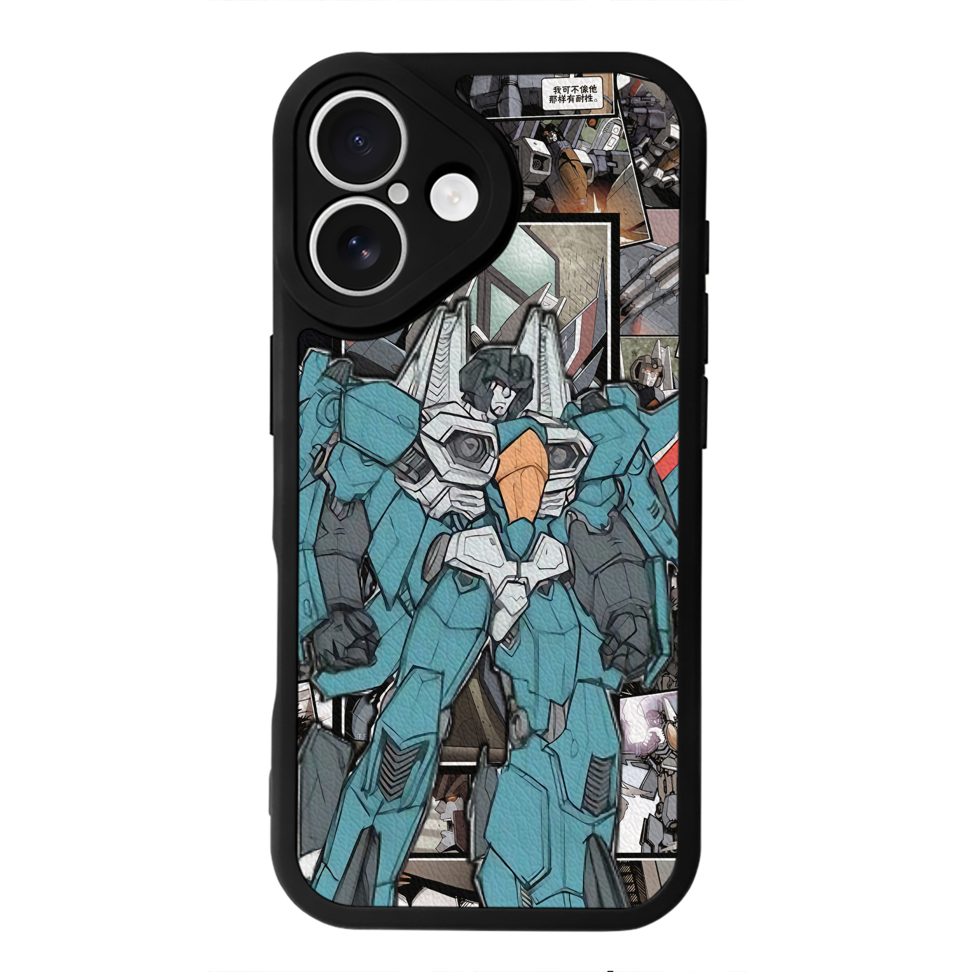 （画像用） Transformers トランスフォーマー 【iPhone 16シリーズ対応】シリコンスマホケース（レザー調） 材質：シリコン